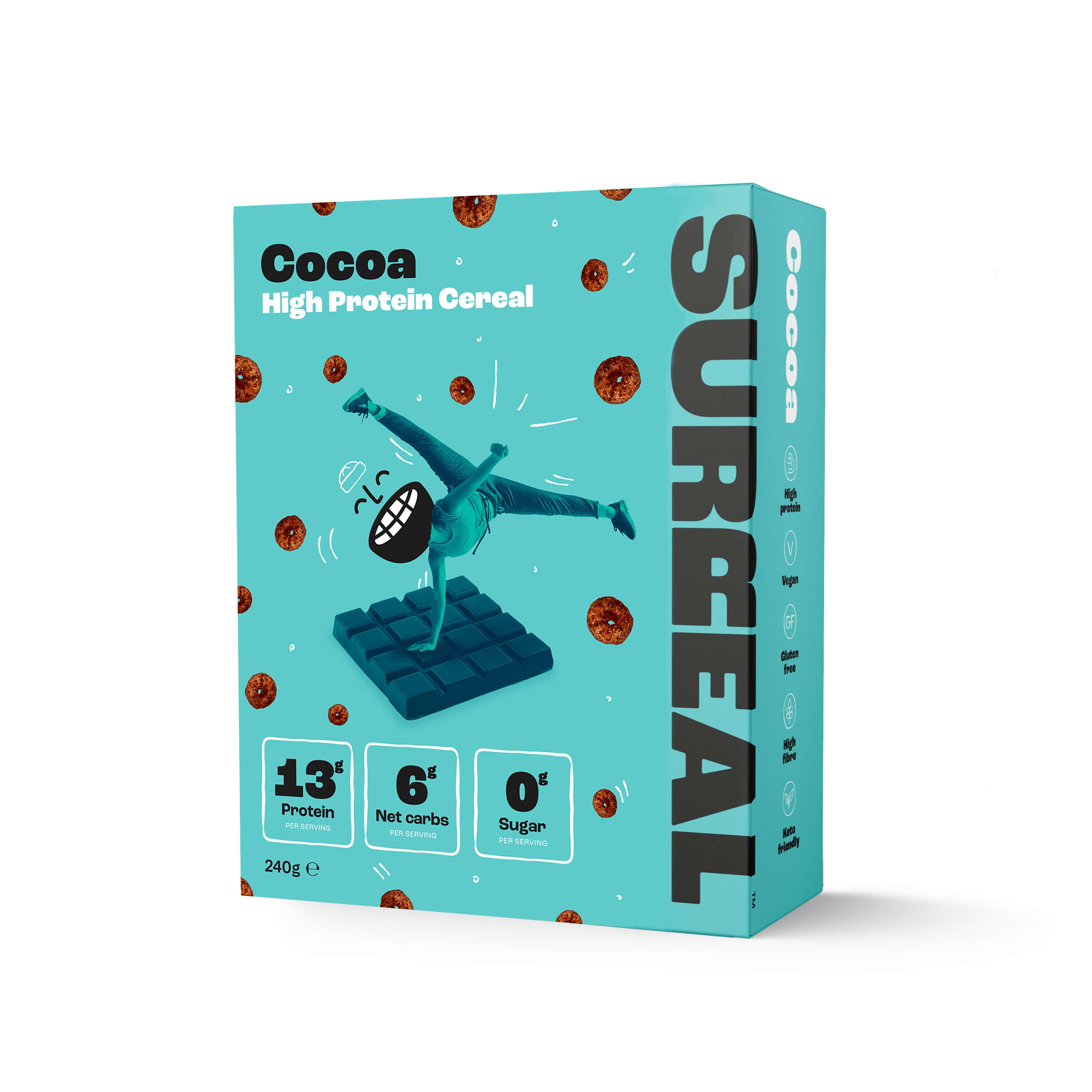 Surreal Cocoa flavoured High protein cereal - 240g