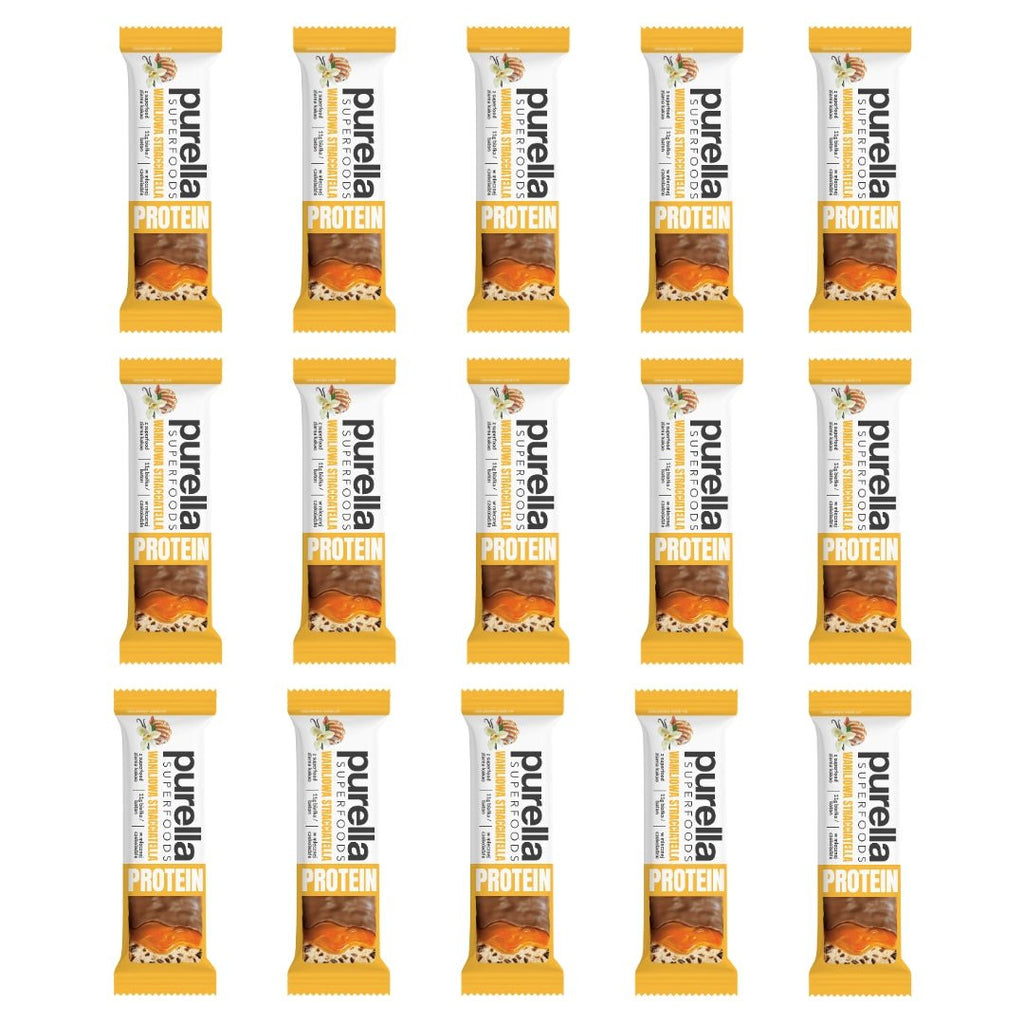 SuperFoods Protein Bar - Vanilla Straciatella 45g x15