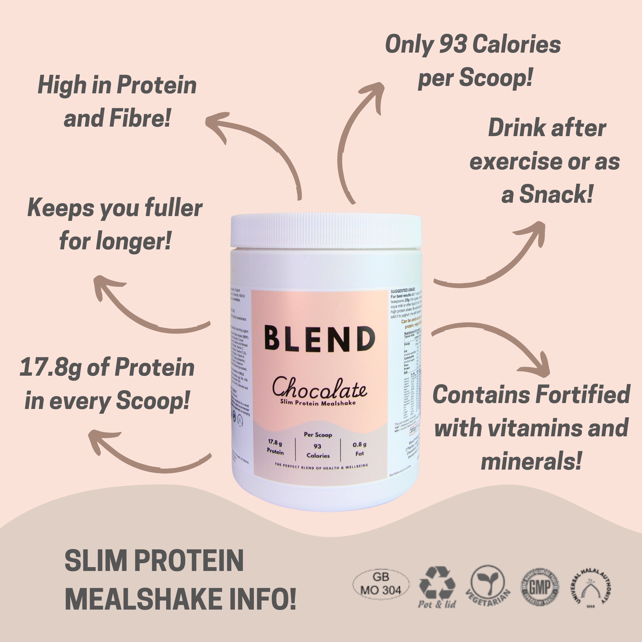 Organic Slim Protein Mealshake - Chocolate Flavour