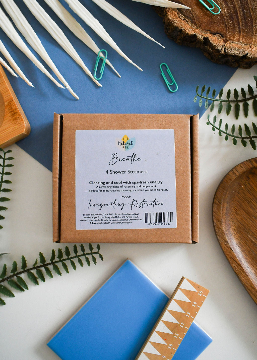 Breathe Aromatherapy Shower Steamers – Eucalyptus, Rosemary & Peppermint – Set of 4