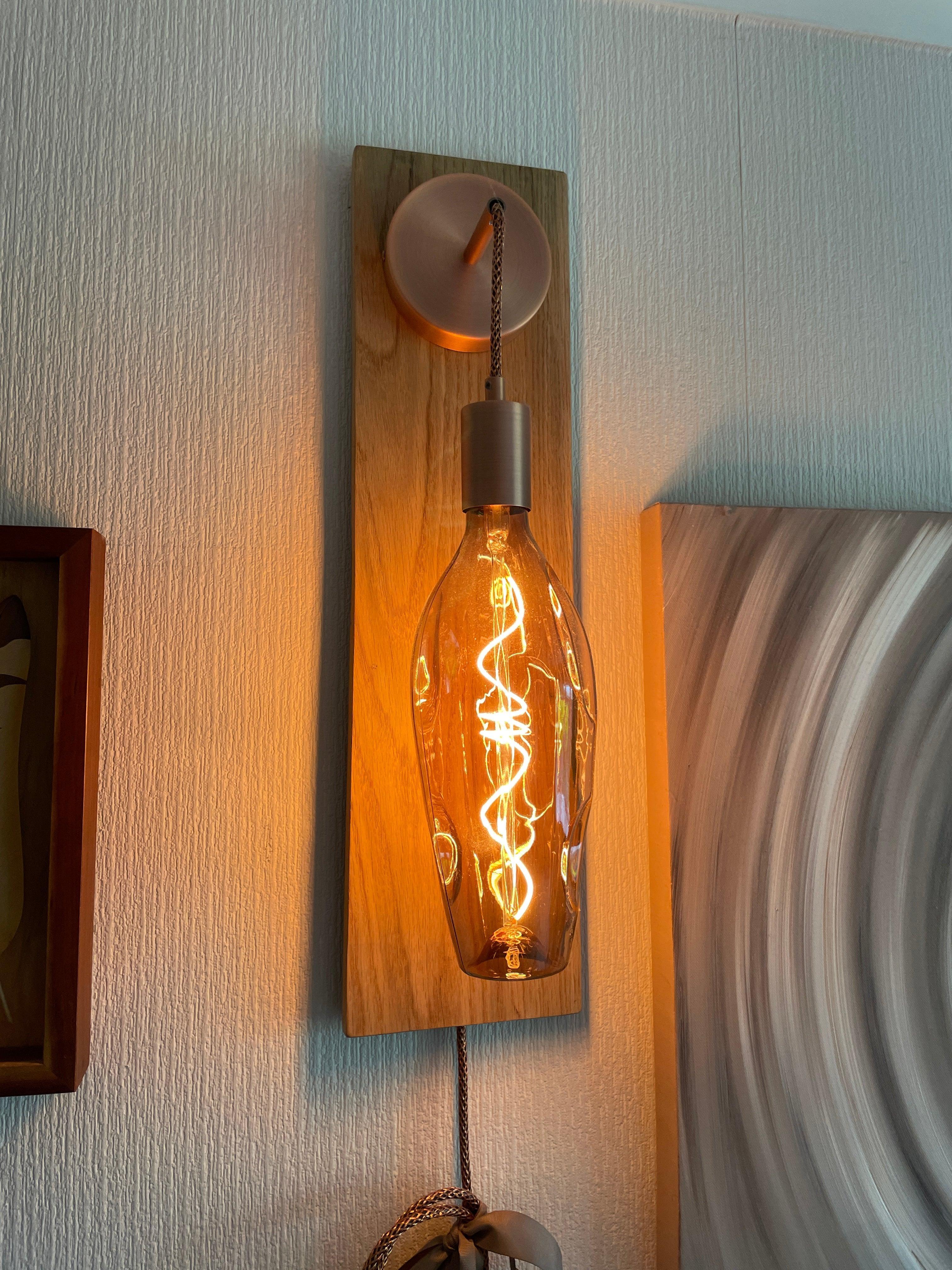 Oak Wall Light Sconce