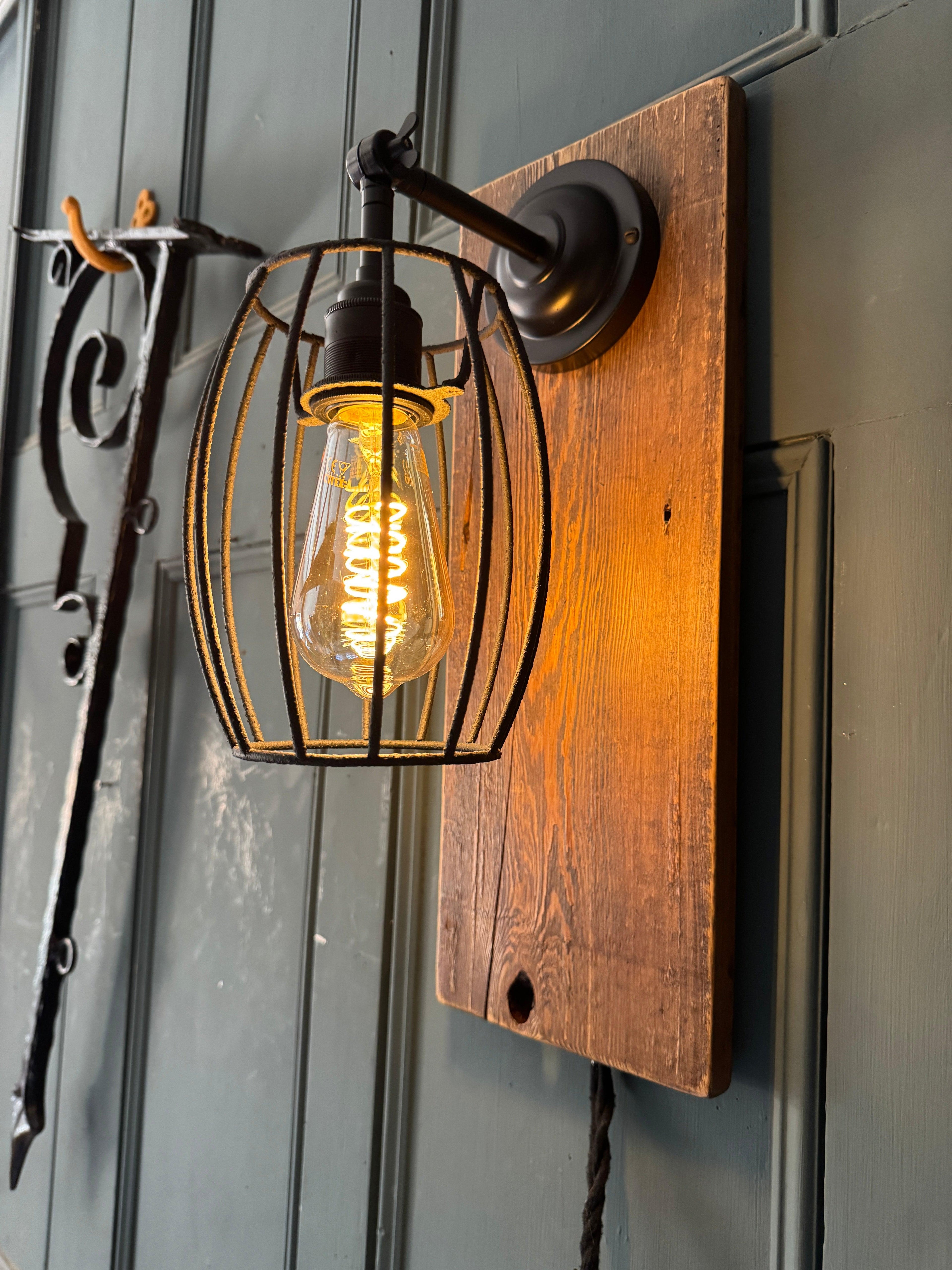 Caged Wall Light Sconce