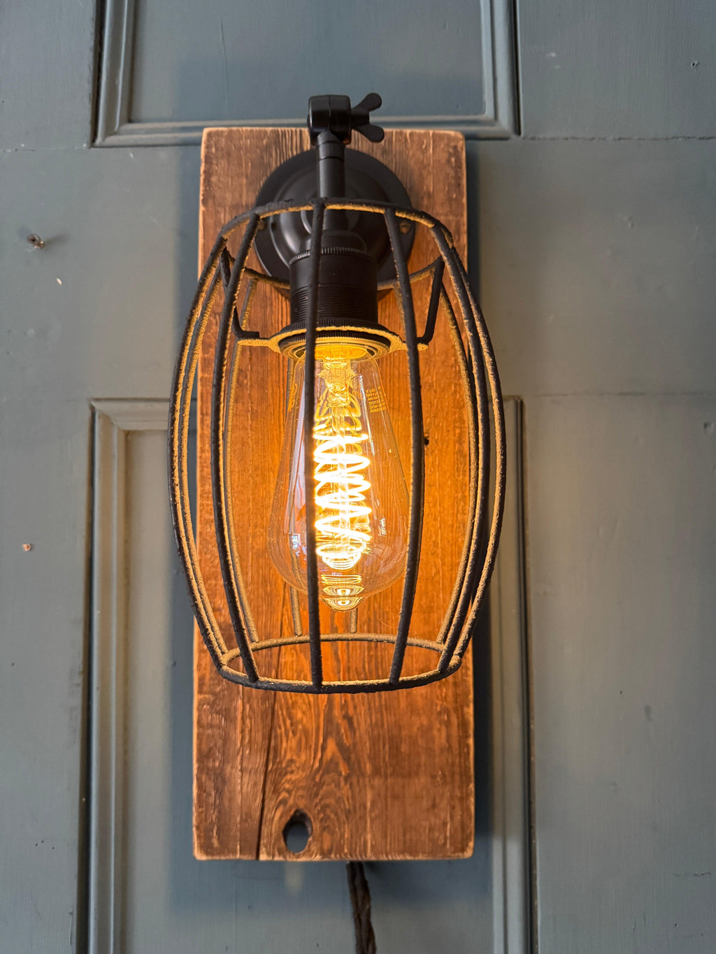 Caged Wall Light Sconce