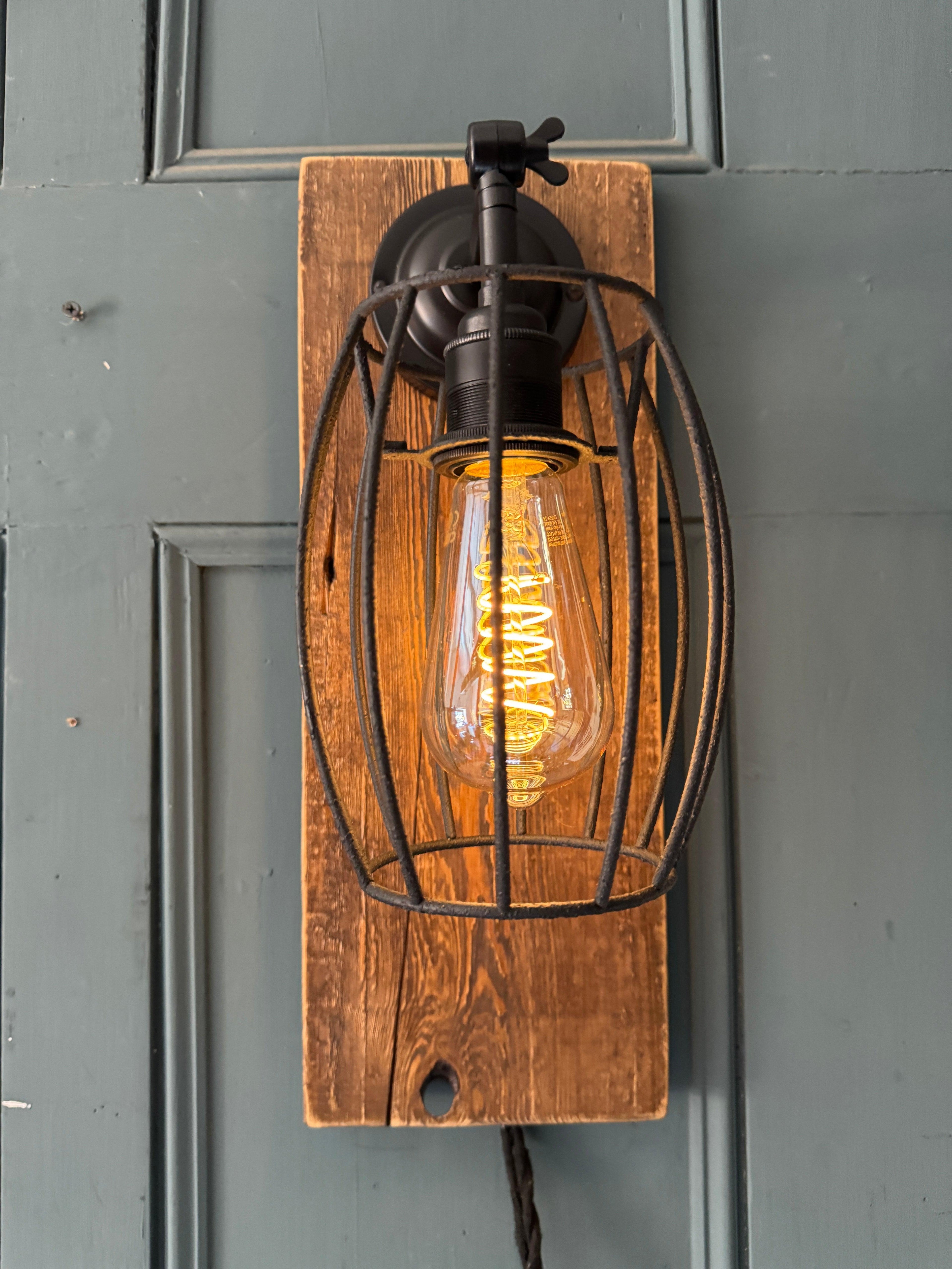 Caged Wall Light Sconce