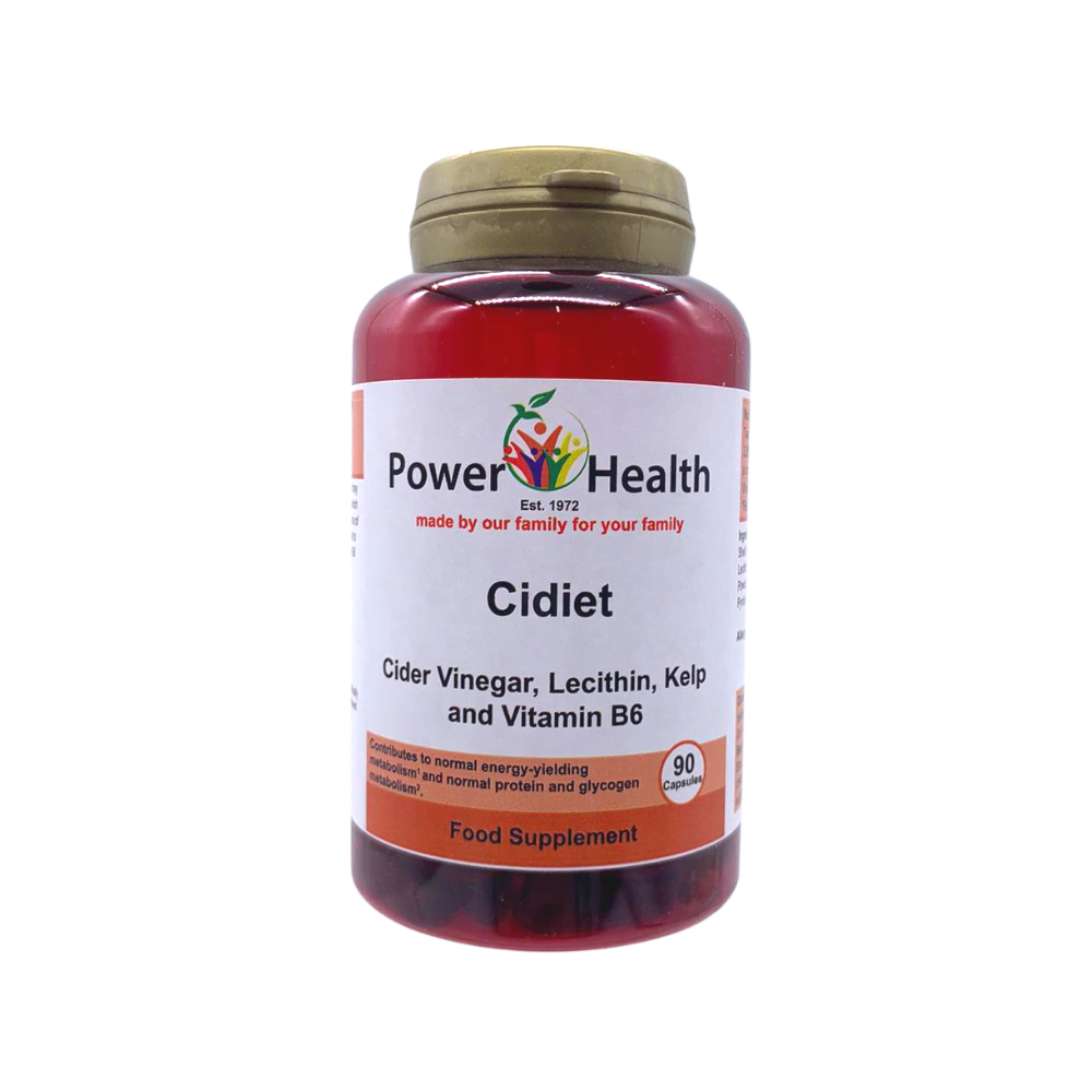 Power Health Cidiet (Cider Vinegar, Kelp, Vitamin B6 & Lecithin) - 90 capsules