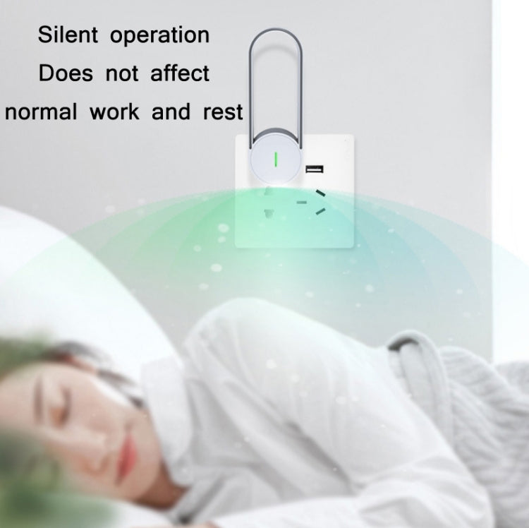 USB Plug-In Negative Ion Air Purifier Odor Deodorizer(Black)