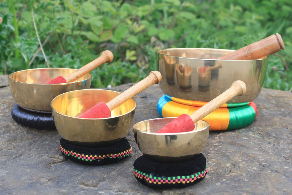 10cm Brass Singing Bowl Set