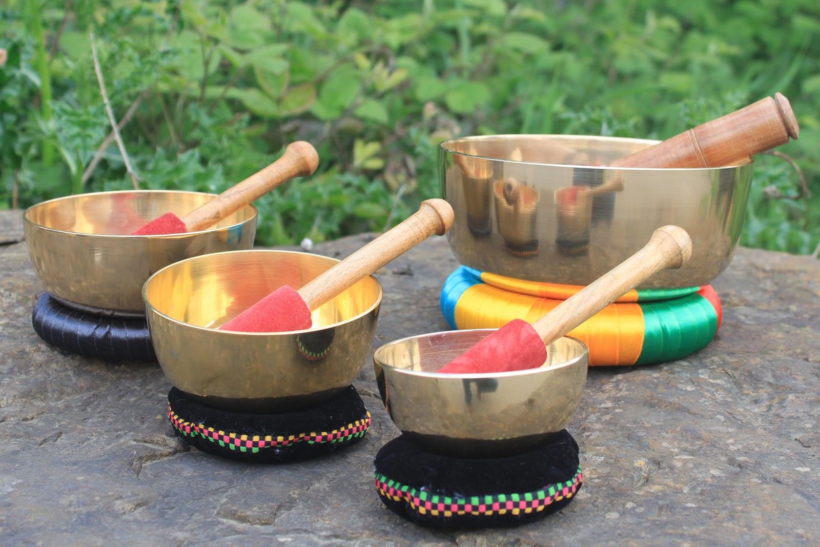 10cm Brass Singing Bowl Set