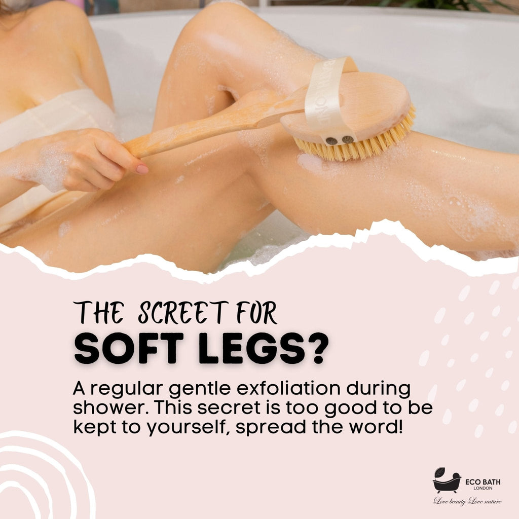 Eco Bath London Natural Hard Sisal Body Brush with Detachable Handle