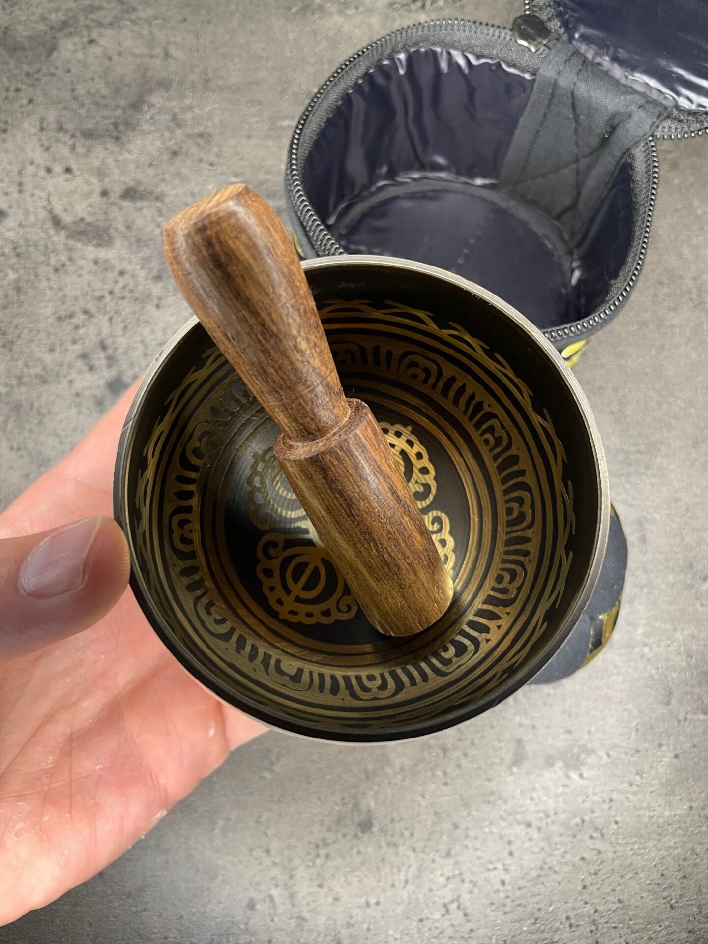 Tibetan singing bowl set