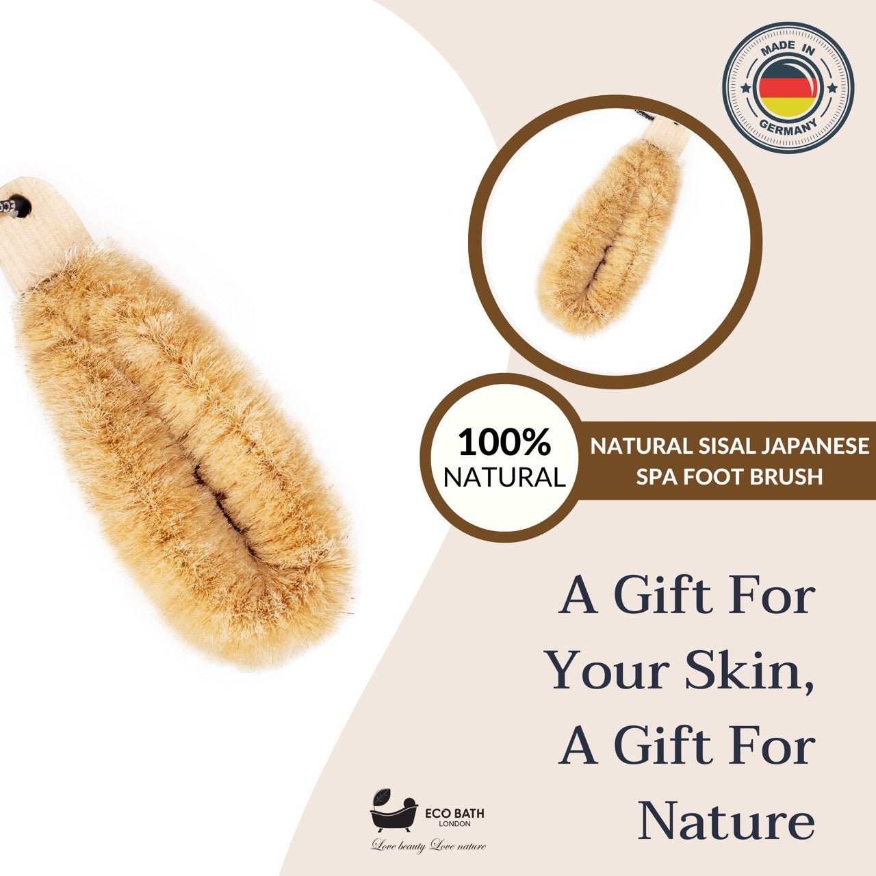 Japanese SPA Sisal Brush