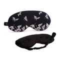 Cloud Padded Satin Sleep Mask - Moonlit Cranes Print