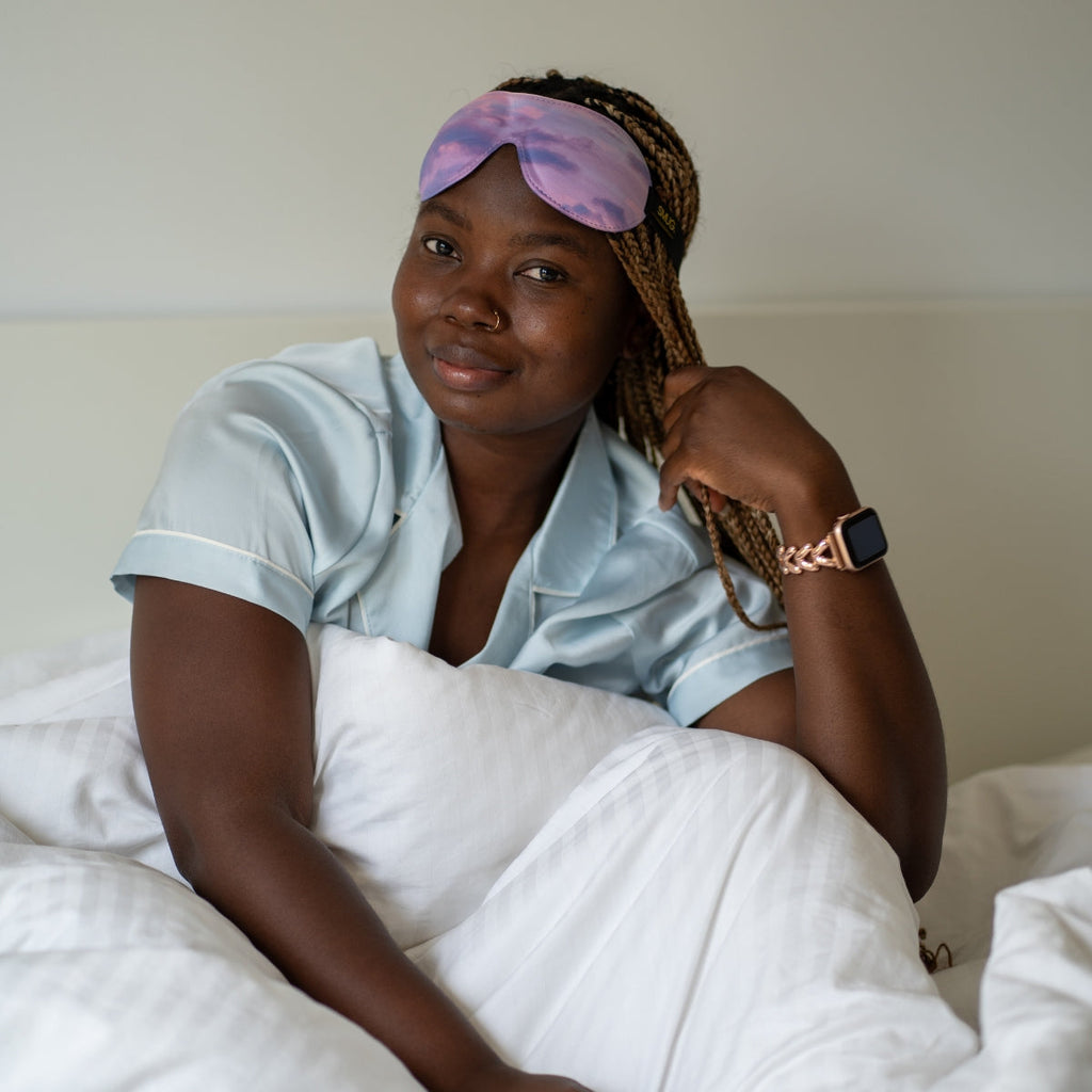 Contoured 3D Blackout Sleep Mask - Cloudy Sky