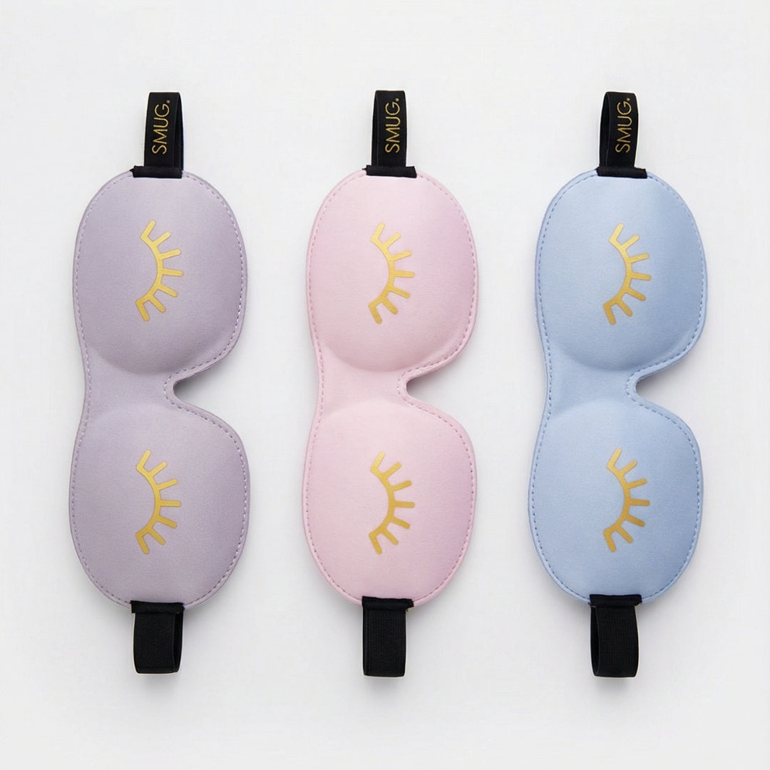 Contoured 3D Blackout Sleep Mask – Wink Grey