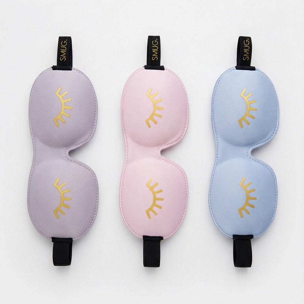 Contoured 3D Blackout Sleep Mask – Wink Baby Blue