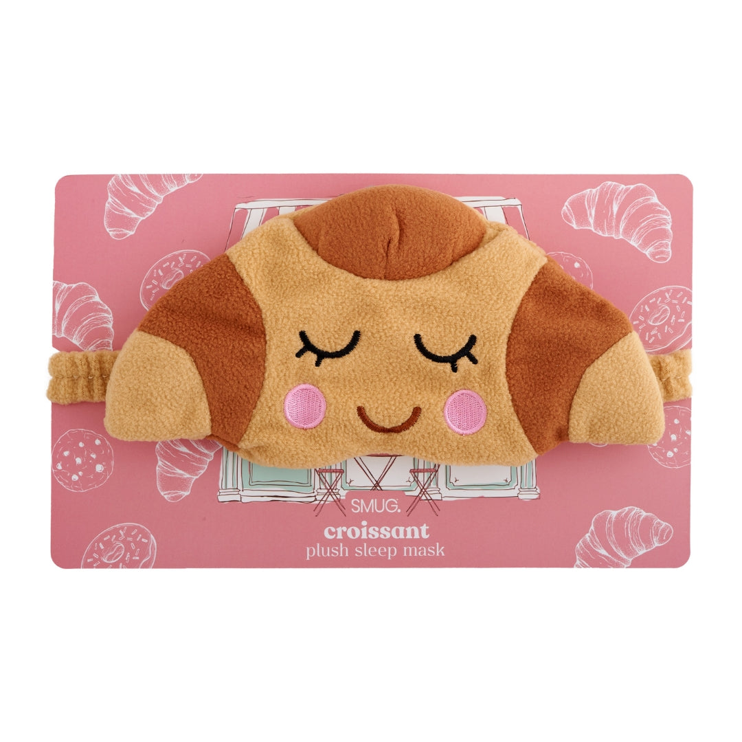 Novelty Plush Sleep Mask - Croissant