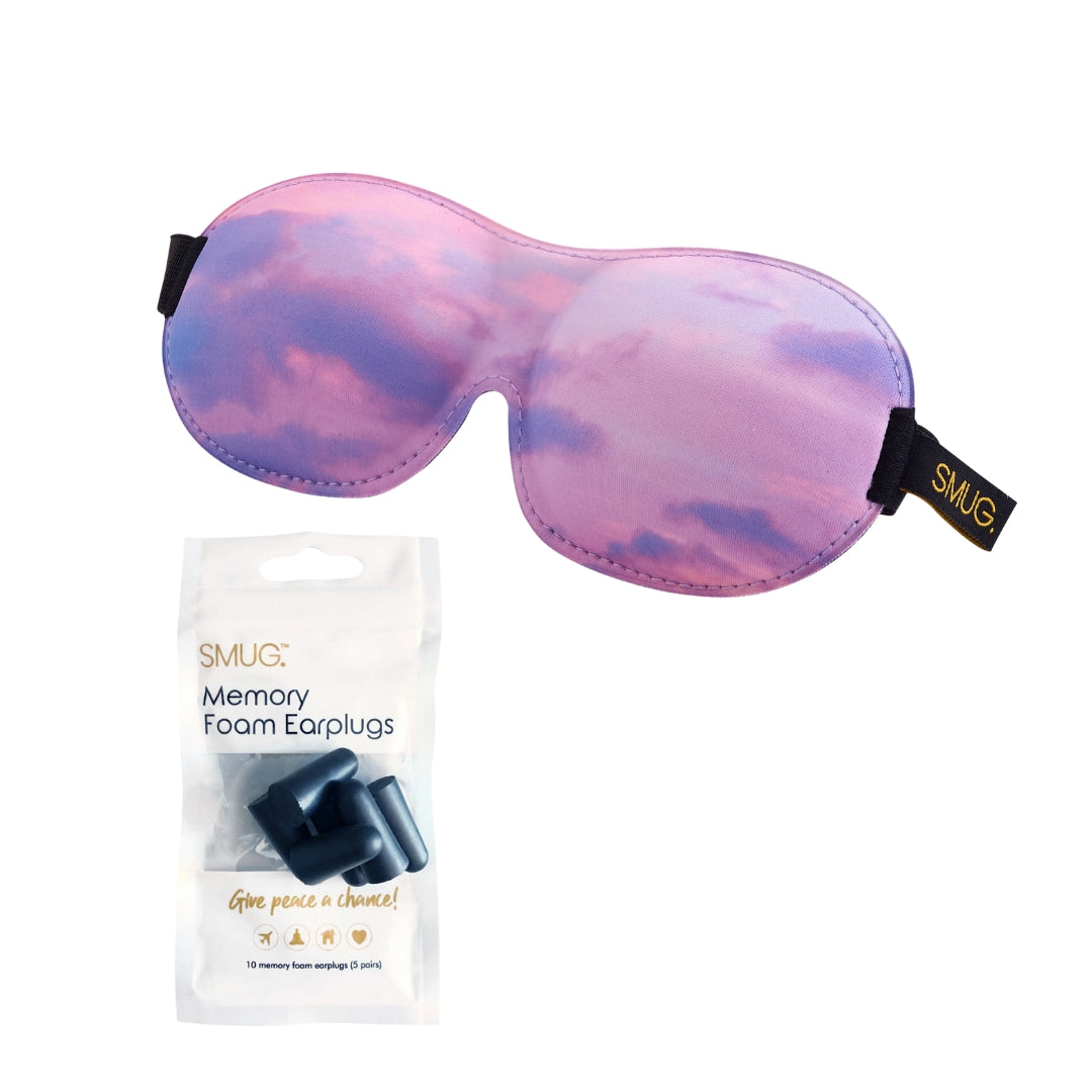 Contoured 3D Blackout Sleep Mask - Cloudy Sky