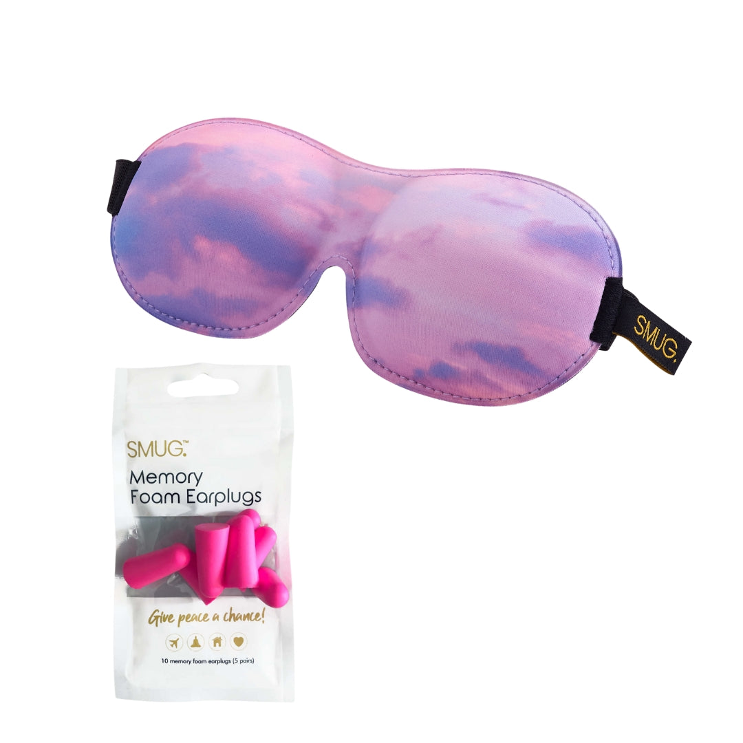 Contoured 3D Blackout Sleep Mask - Cloudy Sky