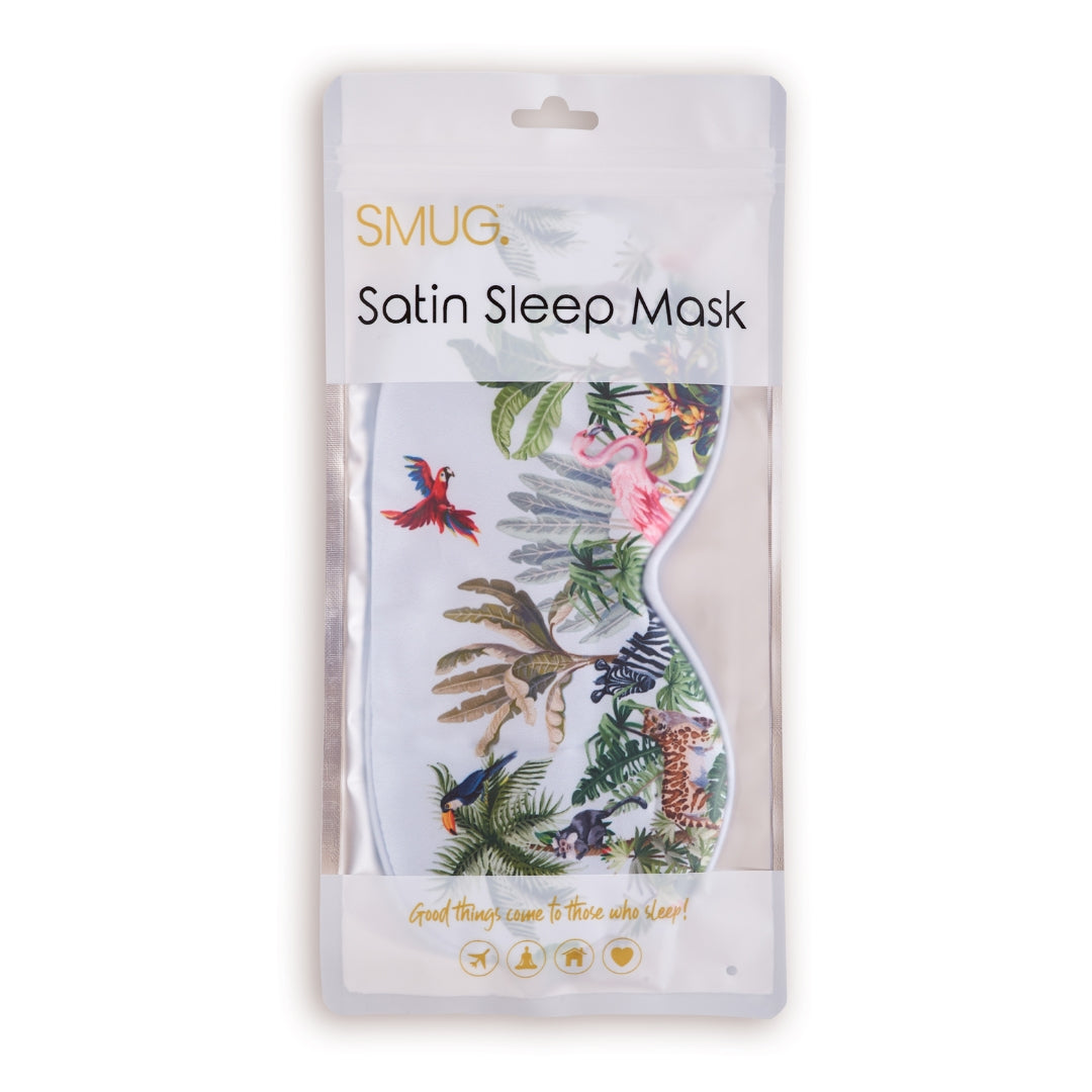 Satin Sleep Mask - Jungle Print