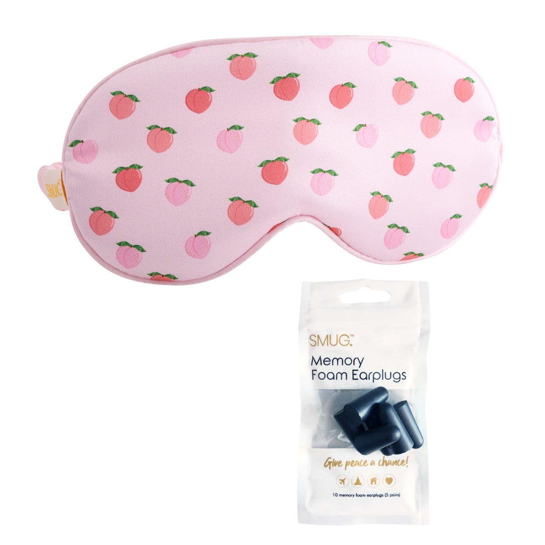 Satin Sleep Mask - Peachy Print