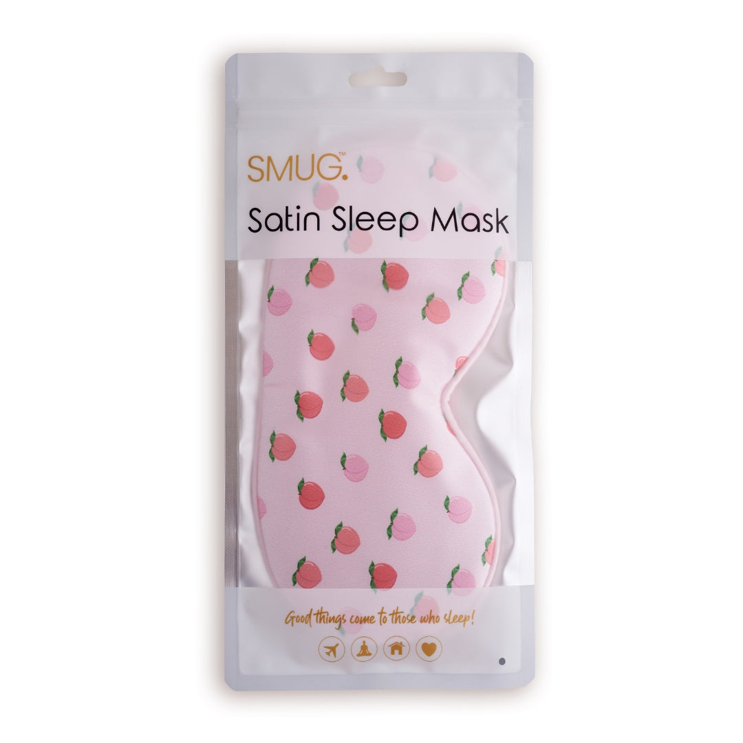 Satin Sleep Mask - Peachy Print