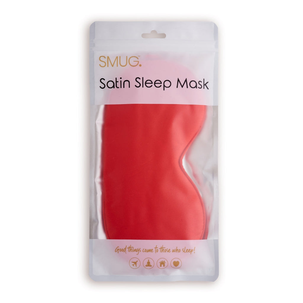 Satin Sleep Mask - Red