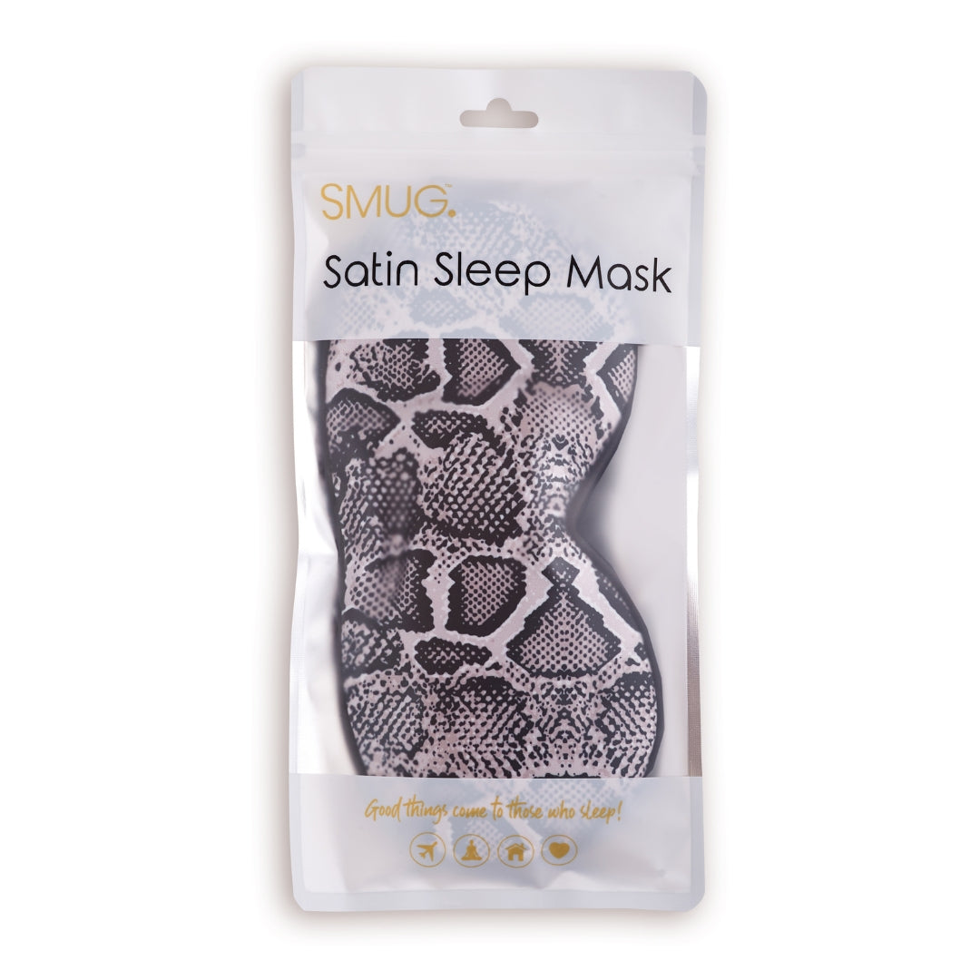 Satin Sleep Mask - Snake Print