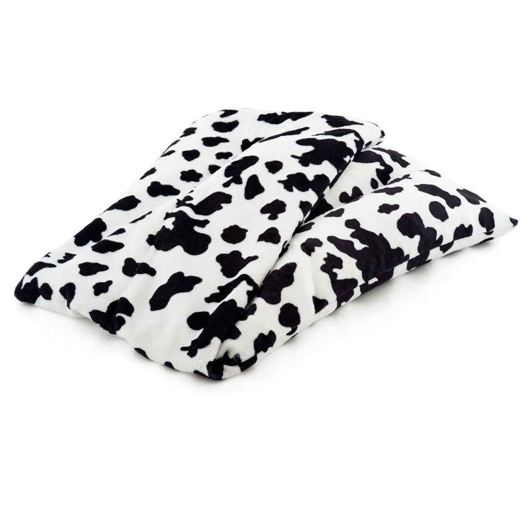 Soothing Body Wrap Wheat Bag Infused with Lavender Oil - Cow Print
